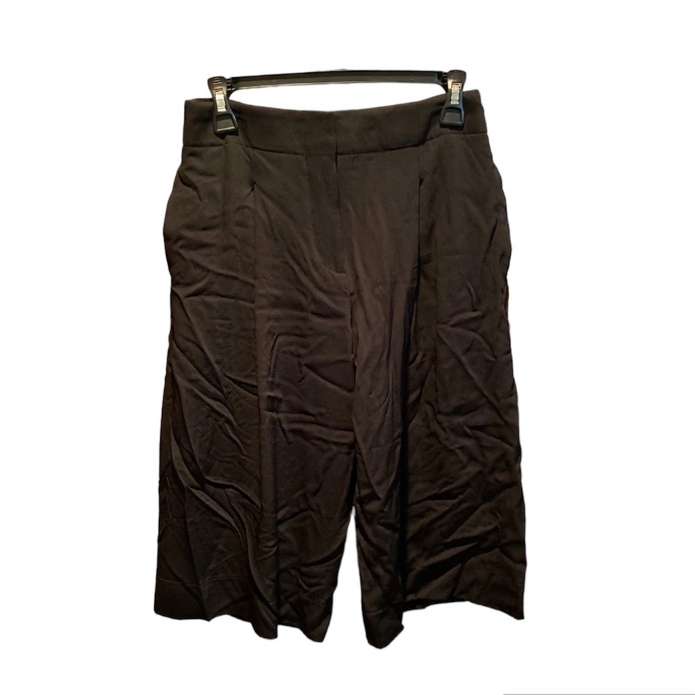 Club Monaco Wide Leg High Rise Culottes in Black Size 2